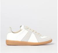 MAISON MARGIELA Replica Bicolor Leather and Suede Low-Top Sneakers - Size: 37 - female