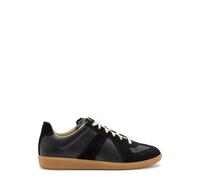 Maison Margiela Replica Panelled Leather Sneakers - Black - 37 (IT37/ UK4)