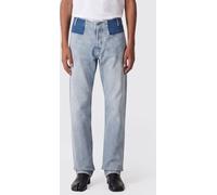 MAISON MARGIELA Slim Fit Patchwork Denim Jeans with Four Stitches Logo - Size: 31 - male
