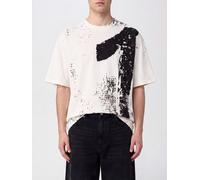 MAISON MARGIELA Slogan Print Cotton T-shirt with Dropped Shoulders - Size: L - male