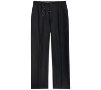 Maison Margiela Straight-leg Cotton-blend Trousers - Dark Blue - 46 (W30 / S)