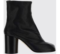 MAISON MARGIELA Tabi Leather Ankle Boots with High Cylindrical Heel - Size: 41 - female