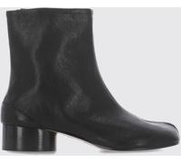 MAISON MARGIELA Tabi Sheepskin Ankle Boots with Split Toe and Cylindrical Heel - Size: 37 - female