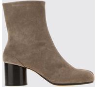 MAISON MARGIELA Tabi Suede Ankle Boots with Cylindrical Heel - Size: 37 - female