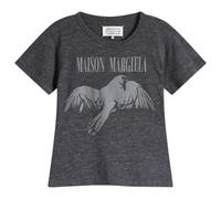 Maison Margiela Women's Bird Fitted T-Shirt Dark Grey Melange XS