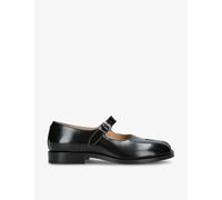 Maison Margiela Womens Black Tabi Split-toe Leather Mary-janes Eur 38/5 Uk Women