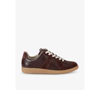 Maison Margiela Womens Brown Replica Leather Low-top Trainers Eur 39 / 6 Uk Women