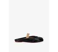 Maison Margiela Womens Maison Margiela Tabi Split-Toe Band Leather Ballet Flats Black/Comb Eur 36 / 3 UK Women