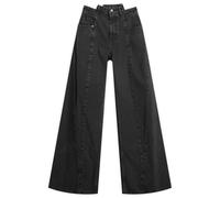 Maison Margiela Women's Step Waist 5 Pocket Jeans Medium Black Stone