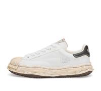 Maison MIHARA YASUHIRO Men's Blakey Torn Film Canvas Low-Top White