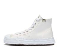 Maison MIHARA YASUHIRO Men's Hank High Original Sole Toe Cap Canvas Sneaker White
