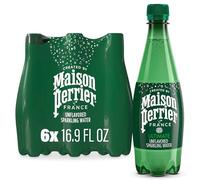 Maison Perrier Ultimate Sparkling Water, 16.9 Fl Oz Plastic Water Bottles, 6 Count 16.901 fl oz