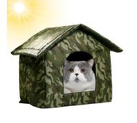 Maison Pour Chat Extérieure Pour L'hiver,Chenil Pour Chiens D'étude - Niche D'extérieur Pliable Et Resistant Aux Intempéries Pour L'hiver Avec Coussin Pour Animaux De Compagnie, Maison