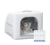 Maison Pour Chat - Lit Pour Chat | Abri Rafraîchissant Et Isolé Pour Chats Avec 8 Sacs De Glace | Niche Pour Chien Pour Ferme, Arrière-cour, Salon, Porte D'entrée, Jardin, Patio Et Autres