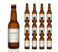 Maison Sassy Small Batch 5% Abv - 12 x 330ml - Hand-Crafted Traditional Normandy Fruit Cider, Premium-Quality, Low Calorie, Gluten Free, 100% Natural & No Added Sugar