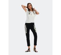 Maison Scotch Relaxed Fit Short Sleeve Burnout Womens Tee - White - White - L