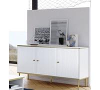 Maison White And Gold 3 Door Sideboard