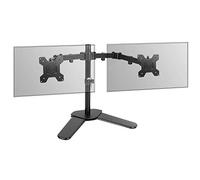 Maison & White Dual Monitor Stand 13-27 - Adjustable Dual Arm Desk Mount with Tilt, Swivel & 360° Rotation - Heavy Duty VESA 75/100 - Clamp & Grommet Base - Space Saving Ergonomic Setup