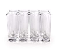 Large Shot Glasses - Set of 12 | Party Vodka, Spirit, Liqueur & Digestif Shooter Set | Contemporary Modern Design Glassware | Dishwasher Safe | M&W