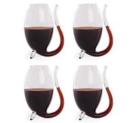 Maison & White Port Sippers 90ml - Set of 4 | Liqueur Glass | Lavish Cup | Port Sipper Glasses | Cognac & Wine | Upside Down Wine Glass | M&W