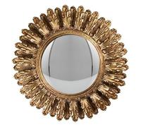 MAISONICA 20cm Gold Convex Wall Mirror Décor - Porthole Bubble Style