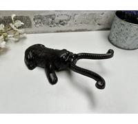 MAISONICA Boot Welly Shoe Jack Hairy Dog Design - Brown Cast Iron Heavy Metal Pull Puller