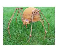 MAISONICA Huge 35cm Spider Garden Ornament Accessory Distressed Rusty Metal Iron