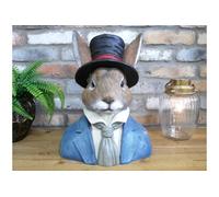 MAISONICA Huge 40cm Gentleman Suited Rabbit Hare Bust Ornament Figurine