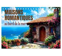 Maisons romantiques au bord de la mer (Calendrier de bureau 2027 DIN A5 vertical), CALVENDO calendrier mensuel: Des lieux qui font rêver