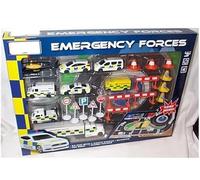MAIST0 Emergency Force Playmat & Vehicle Set signs & Cones activity set