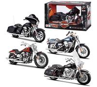 Maisto 1:12 H-D Motorcycles Asst, M32320 (Assorted), Black