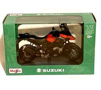 Maisto SUZUKI V STROM Motorbike - 1:12 Scale - Incredibly Detailed Die-Cast Replica Collectible Motorcycle Model