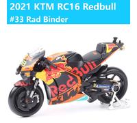 Maisto 1/18 KTM RC16 Redbull Factory Racing #27 9 33 88 43 Motorcycle Model