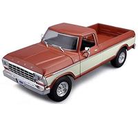 Maisto - 1/18 Scale Model Compatible with Ford Replica Miniature Model Classic Vintage Collectible F150 Pick-up 1979 (Brown)
