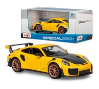 Porsche 911 GT2 RS Turbo Yellow 991 Detailed Maisto Diecast 1:24 Scale Model Car