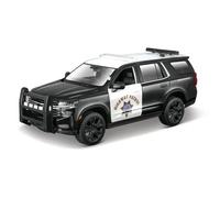 Maisto 1:24 Design Authority 2021 Chevrolet Tahoe, Black & White CHP