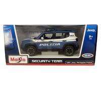 Maisto 1/24 Jeep Rengade Polizia Security Team - Die-Cast & Plastic