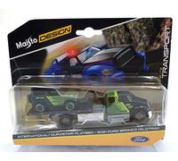 Maisto 1/64 Scale Diecast 15055 Durastar Flatbed & 2021 Ford Bronco Wildtrak