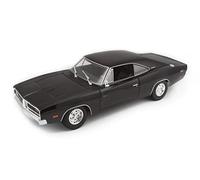 Maisto 1969 Dodge Charger Classic Super Car - 1:18 Scale - Incredibly Detailed Die-Cast Replica Collectible Model Vehicle, Black