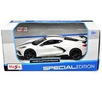 Maisto 31534-76 Chevrolet Corvette Stingray Coupe biaÄšy 1:24