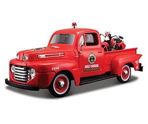 Maisto 532191 - 1:24 Harley-Davidson Ford F-1 Pickup 1948 und EL Knucklehead 1936, Miniaturmodelle