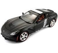 Corvette Stingray 2014 Safety Service and Security Matt Black 1:18 Model 36212