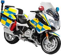 Maisto M34306 Authority Police Motorbikes-1:18 Scale Die-Cast Motorcycle, Yellow