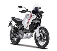 Maisto DUCATI DESERTX Motorbike - Incredibly Detailed Die-Cast Replica Collectible Model - 1:18 Scale, White