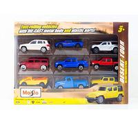 Maisto FRESH METAL 9 PIECE VEHICLE PACK Miniature Car Models - Incredibly Detailed Die-Cast Replica Collectible Model Vehicles