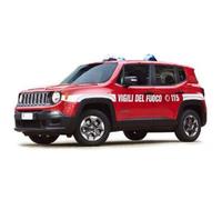 Maisto - Jeep Renegade Fire Brigade, Scale 1:24, Diecast Model with Opening Doors and Bonnet, Official Jeep and Fire Brigade Licences, Realistic Details, Recommended Age 3+ Years