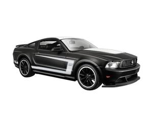 Maisto M31269 1:24 Ford Mustang, Matt Black & White 531269M