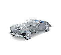 Maisto Mercedes 500K 1936, model car with suspension, scale 1:18, doors and hood movable, ready made model, steerable, 24 cm, assorted colors