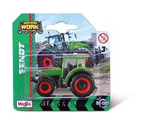 Maisto Mini Working Machines FENDT 209 VARIO TRACTOR - 3” - Incredibly Detailed Die-Cast Replica Collectible Model, Green