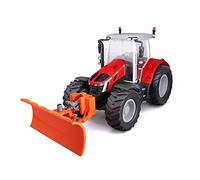 Maisto R/C MASSEY FERGUSSON TRACTOR with Snow Plough - 1:16 Scale - 2.4 GHZ - Working Headlight